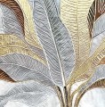 Goldblatt Detail Wandkunst Minimalismus Textur